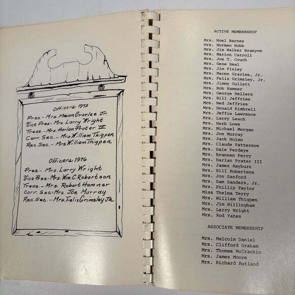 progress club ii cookbook fayette alabama Handwritten Recipes Vintage Community - Picture 3 of 8